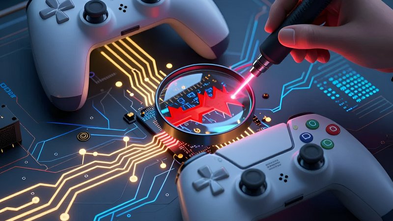 Техник ищет скрытые сигнатуры читов в консольном моде с помощью лазерного зонда от ОллЧити Моды